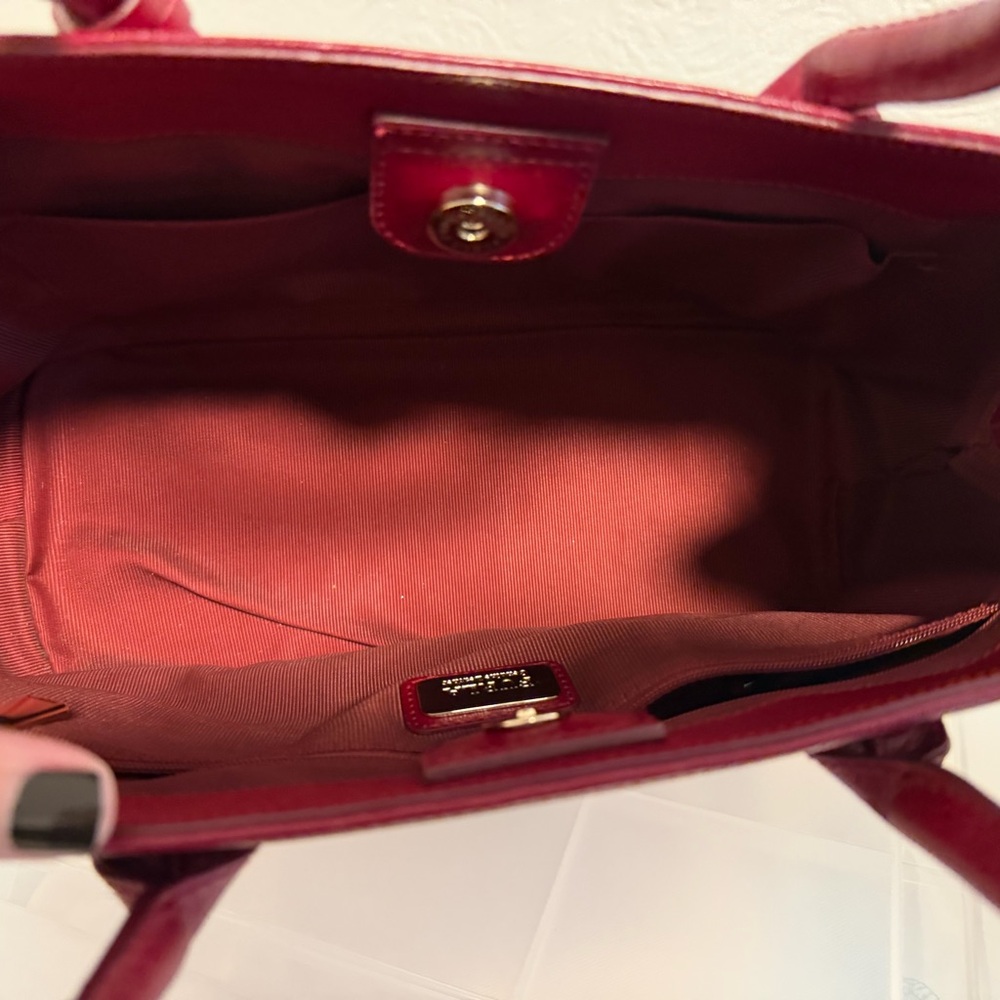 Furla Linda Burgundy Leather handbag - Picture 7 of 8